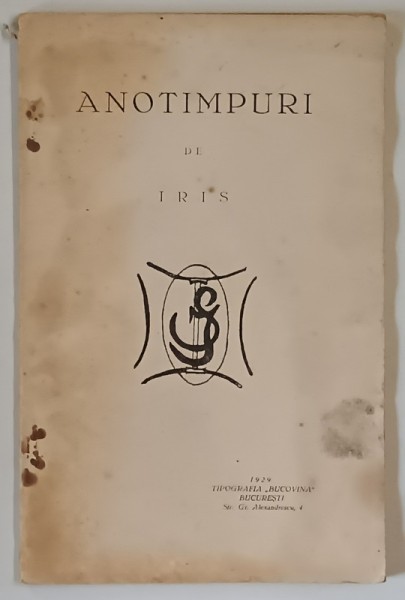 ANOTIMPURI DE IRIS , 1929 ,