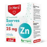 Capsule vegane Zinc organic 25 mg Dr Herz 60 buc
