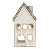 Cumpara ieftin Candela Casuta Craciun ceramica multicolora 7x7x13 cm