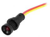 Lampă de control LED roșie 12-24V &Oslash;10mm