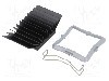 Radiator extrudat, aluminiu, 32.5mm x 32.5mm, neagra, Advanced Thermal Solutions - ATS-51325K-C1-R0 foto