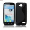 Husa Silicon S-Line Neagra Alcatel Orange Hiro OT-6012
