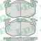 Set placute frana,frana disc PEUGEOT 206 Hatchback (2A/C) (1998 - 2016) LPR 05P307