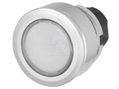 Comutator EAO 30mm Alb IP65 Acţionat prin apăsare Poz.i stab: 2