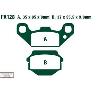 Klocki Ham. Moto. Kawasaki Kef 300 B1/B2/B3 Lakota Sport (01-03) 298493 EBCFA128TT foto