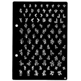 Cumpara ieftin Plăcuţă XL de ştampilare pentru nail art G, INGINAILS