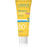 Uriage Bari&eacute;sun Tinted Cream SPF 50+ crema de fata cu efect de protectie SPF 50+ culoare Golden tint 50 ml