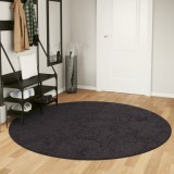 Covor lavabil, antracit, &Oslash; 200 cm, anti-alunecare