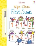 Wipe-Clean First Sums - Paperback brosat - Jessica Greenwell - Usborne Publishing