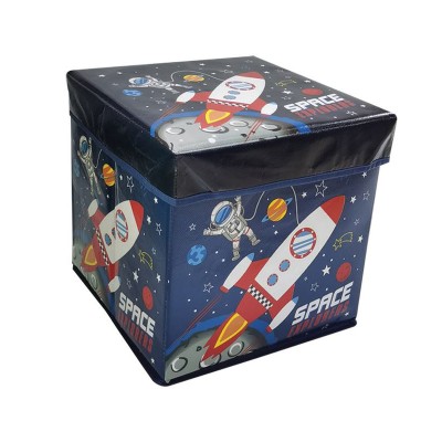 Taburet depozitare jucarii, Astronaut in Spatiu, 30x30x30, ATU-085116 foto
