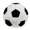 Perna decorativa minge de fotbal, 28 cm, Alb/Negru