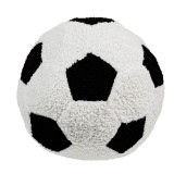 Perna decorativa minge de fotbal, 28 cm, Alb/Negru