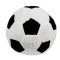 Perna decorativa minge de fotbal, 28 cm, Alb/Negru