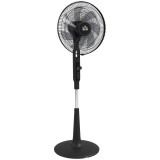 HOMCOM Ventilator pe picior &Oslash; 42cm 40W 3 moduri 28 trepte, funcție anti-ț&acirc;nțari, &icirc;nălțime reglabilă oscilant 75&deg; negru | Aosom Romania