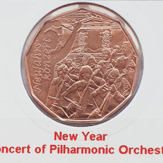 2101 Austria 5 euro 2016 Concert of Philharmonic Orchestra km 3249 UNC