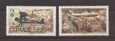 Spania 1971 - A 50-a aniversare a Serviciului Spaniol de Poștă Aeriană, MNH foto