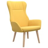 Cumpara ieftin Scaun de relaxare, galben mustar, material textil