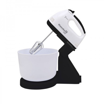 Mixer cu bol Hausberg, 250 W, 7 trepte, Alb/Negru foto