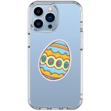 Husa personalizata apple iphone 15 pro max, egg galben