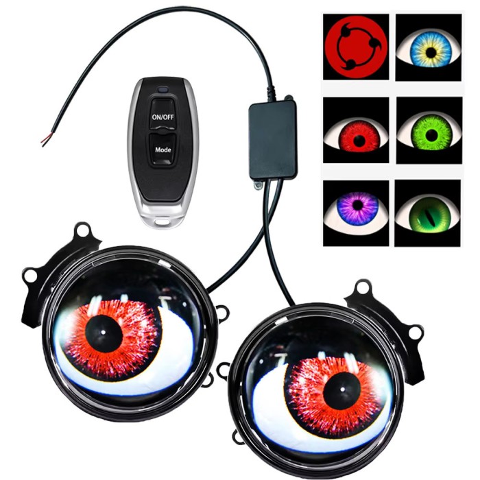 Set 2 Lampi cu lupa display LED, 6 moduri iluminare, telecomanda, 160W/set