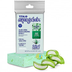 Spuma de Sapun Hidratanta cu Aloe Vera (Burete in Interior si Sapun in Exterior) 120g