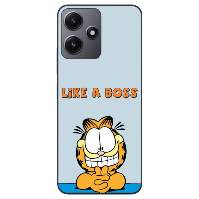 Husa compatibila cu Xiaomi Redmi 12 5G Silicon Gel Tpu Model Garfield Like A Boss foto