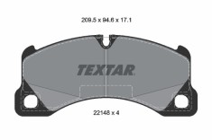 TEXTAR 2214801 set placute frana,frana disc foto