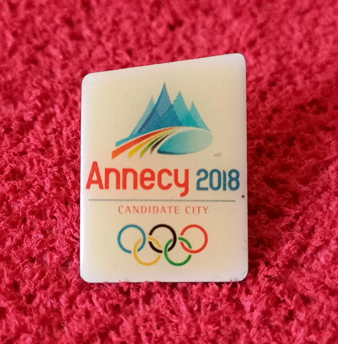 Insigna - ANNECY (oras din Franta candidat pt organizarea Olimpiadei 2008)