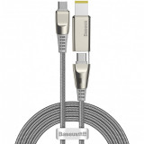 Cablu Incarcare USB Type-C la USB Type-C / M25 Baseus CA1T2, 2 m, 100W, 5A, Gri CA1T2-B0G