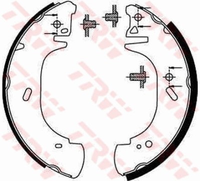 TRW GS8630 Set saboti frana foto