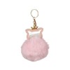 Breloc Pufos Pompon Purcelus, 10 cm, Roz, ATU-088736, Oem