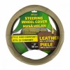 Husa Volan Piele Naturala Bej RoGroup Diametru 38cm - Protectie Volan Premium, Confortabila, Durabila