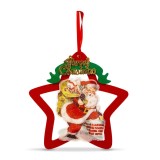 Decor pentru fereastra - LED alb cald - Steaua, Mos Craciun - ventuza Best CarHome, Oem