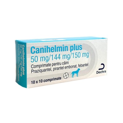 ANTIPARAZITAR INTERN CAINI CANIHELMIN PLUS 100 TABLETE foto