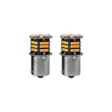 Set 2 becuri o faza T.N. BAU15S 21SMD 12V 300 lumen lumina galbena Cod: HH016 Automotive TrustedCars, Oem