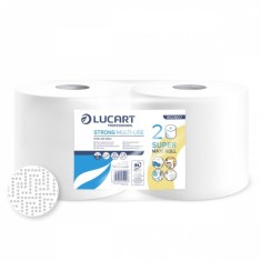 Rola Hartie Industriala 2 Straturi Lucart Strong Multiuse, 760 foi, 175m foto
