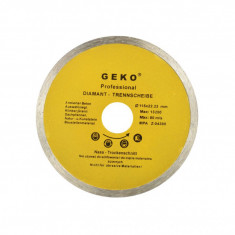 Disc diamantat cu profil continuu 115mm, Geko G00240