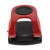 Perforator de metal cu riglă DACO, 30 coli, roșu - PF230R - ***