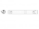 Filtru uscator aer conditionat Mahle, MERCEDES Clasa A (W169), 2004-2012; Clasa B (W245), 2005-2011, aluminiu, 45x370 mm,