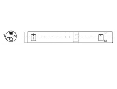 Filtru uscator aer conditionat Mahle, MERCEDES Clasa A (W169), 2004-2012; Clasa B (W245), 2005-2011, aluminiu, 45x370 mm, foto