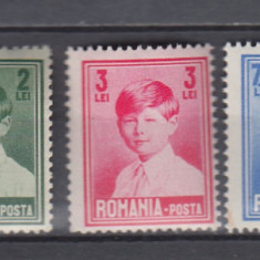 ROMANIA 1930 LP 83 REGELE MIHAI I UZUALE - FORMAT MIC SERIE MNH