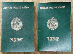 Pasapoarte Pasaport sot + sotie RSR 1990 - 1995 expirate fara a fi anulate ** foto