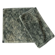 Set de 2 covorase pentru baie, bumbac 100%, Hamper Kaky