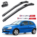 Cumpara ieftin Ștergătoare Parbriz TeamCar Hybrid pentru Opel Corsa C (2000-2006), Set Față 500mm+450mm, Cauciuc Grafitat, Prindere U