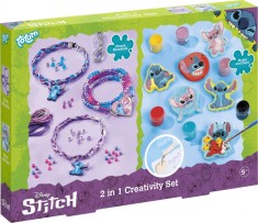 Set creativ DIY 2 in 1, Creeaza bratari si figurine din ipsos, Disney Lilo si Stitch foto
