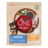 Hrana uscata caini, Purina One Mini, punga 800 g, talie mica, junior, carne de pui si orez