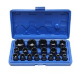 Trusa chei tubulare hexagonale Breckner Germany 8-32 mm, 19 piese (8, 9, 10, 11, 12, 13, 14, 15, 16, 17, 18, 19, 20, 21, 22, 24, 27, 30, 32 mm)