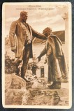 Zalau 1930 - Zilah - Monument Wesselenyi - szobor - printata, circulata catre Timisoara, 1 timbru intact, stampila lizibila, Necirculata, Fotografie, Salaj