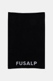 Fusalp fular din amestec de l&acirc;nă Ruan II culoarea negru, cu imprimeu, E3717