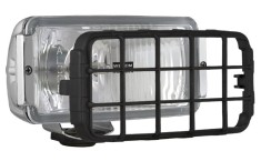 Proiector auto Wesem 12/24V bec H3 182x86x81mm sticla alba carcasa de plastic cromata , cu lumina de drum foto